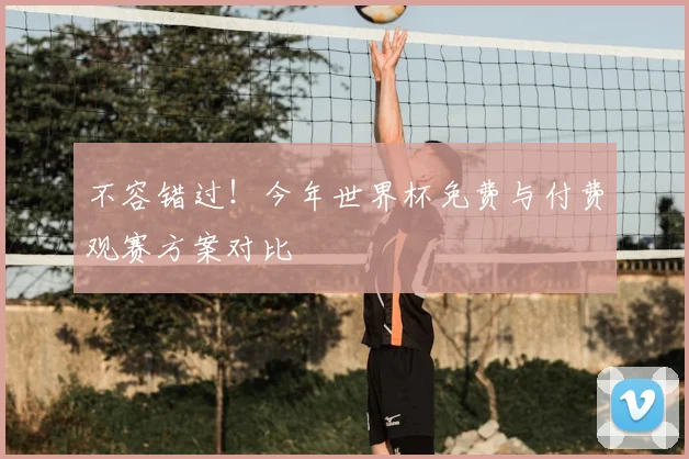 不容错过！今年世界杯免费与付费观赛方案对比